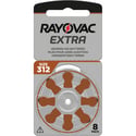 8 Батерии за слухов апарат 312 Extra Advance - Rayovac