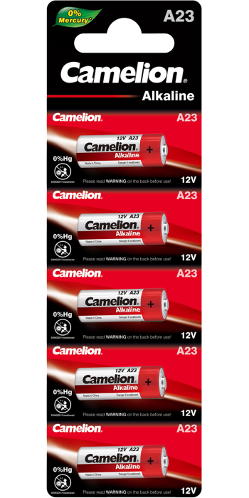 Алкални батерии MN21 Camelion А23 - LR23A - 12V - 5 броя