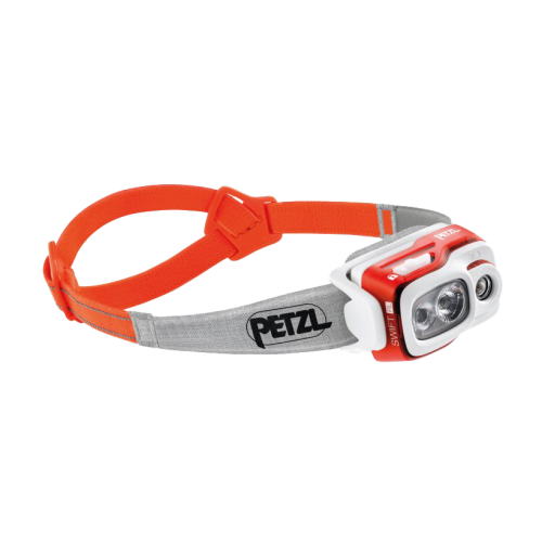 Акумулаторен фенер за глава PETZL SWIFT® RL 900 lm - Оранжев
