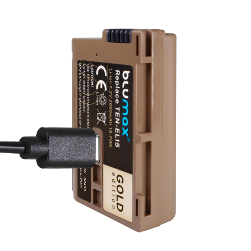 Батерия за фотоапарат Nikon EN-E15 - 2600mAh 7.2V + USB Type C