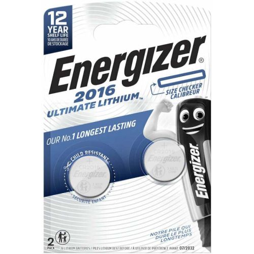 Литиеви батерии CR2016 Energizer Ultimate Lithium ECR2016 - 3V