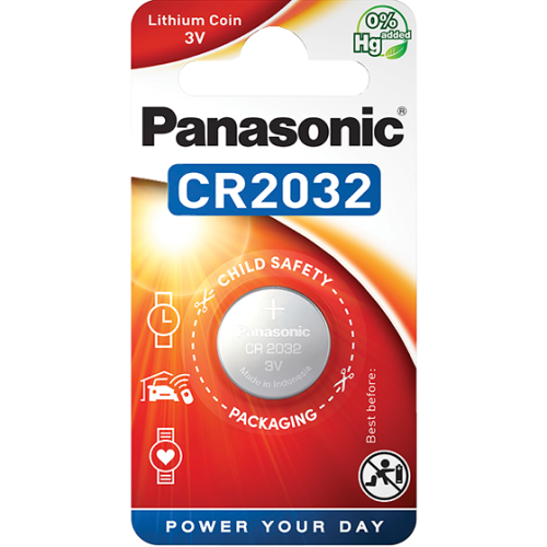 Литиева батерия CR2032 Panasonic CR2032 - 3V