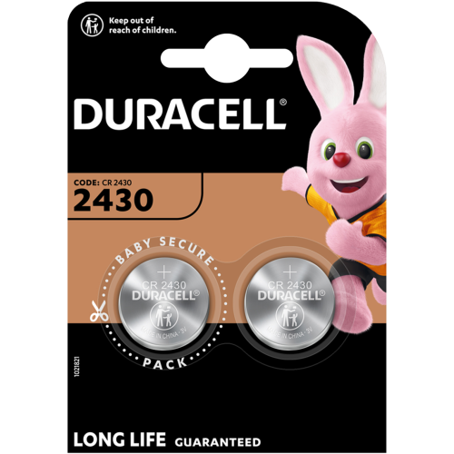 2 Литиеви батерии CR2430 Duracell - DL2430 - 3V
