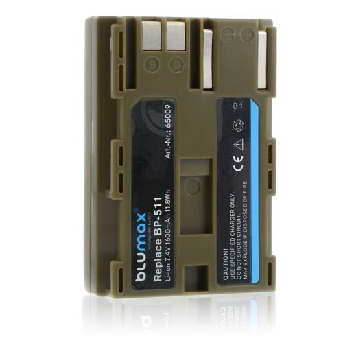 Батерия за видеокамера Canon BP-508, BP-511, BP-511A - 7.4V 1600 mAh