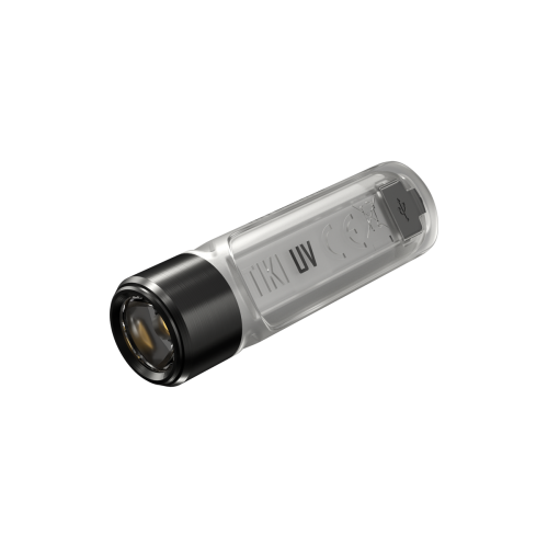 Акумулаторен фенер ключодържател Nitecore TIKI 300 lm UV LED - Безцветен