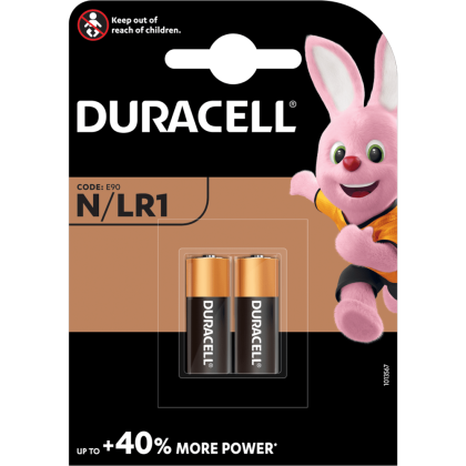 Алкални батерии LR1 Duracell MN9100 Lady N - 2 броя