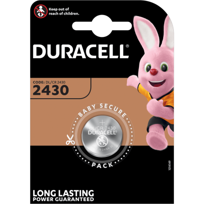 Литиева батерия CR2430 Duracell - DL2430 - 3V